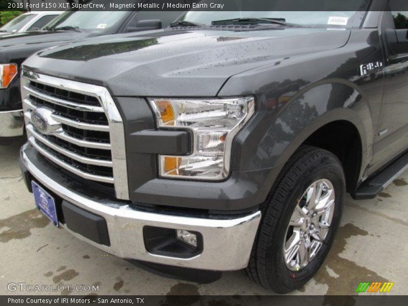 Magnetic Metallic / Medium Earth Gray 2015 Ford F150 XLT SuperCrew