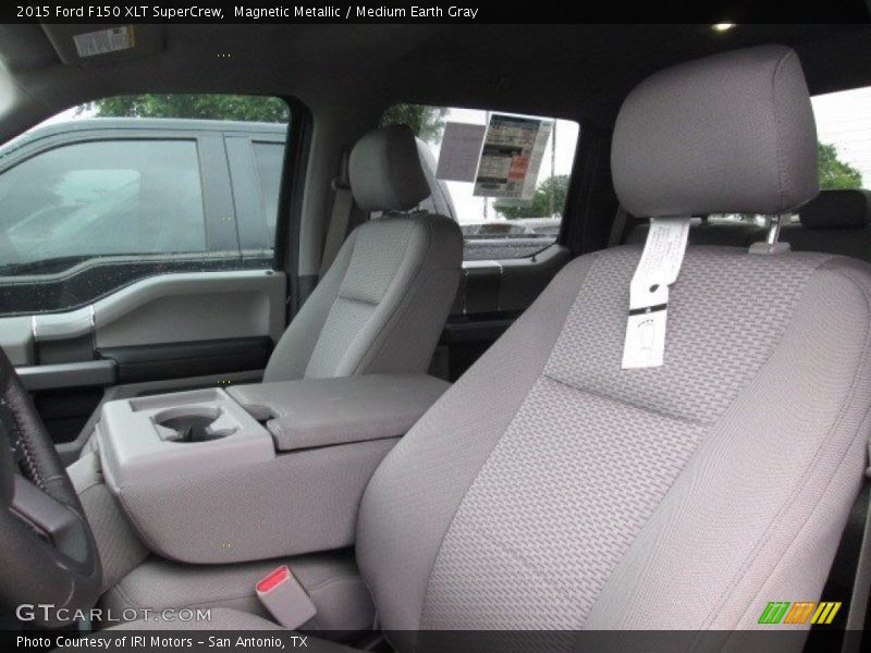Magnetic Metallic / Medium Earth Gray 2015 Ford F150 XLT SuperCrew