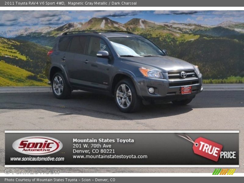 Magnetic Gray Metallic / Dark Charcoal 2011 Toyota RAV4 V6 Sport 4WD