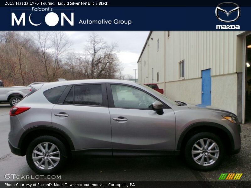 Liquid Silver Metallic / Black 2015 Mazda CX-5 Touring