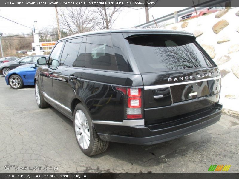 Santorini Black Metallic / Ebony/Ebony 2014 Land Rover Range Rover Supercharged L