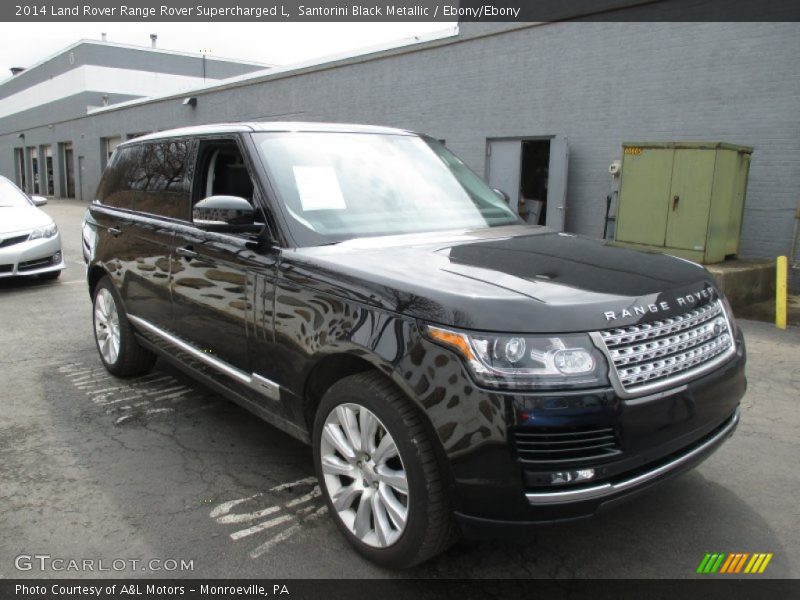 Santorini Black Metallic / Ebony/Ebony 2014 Land Rover Range Rover Supercharged L