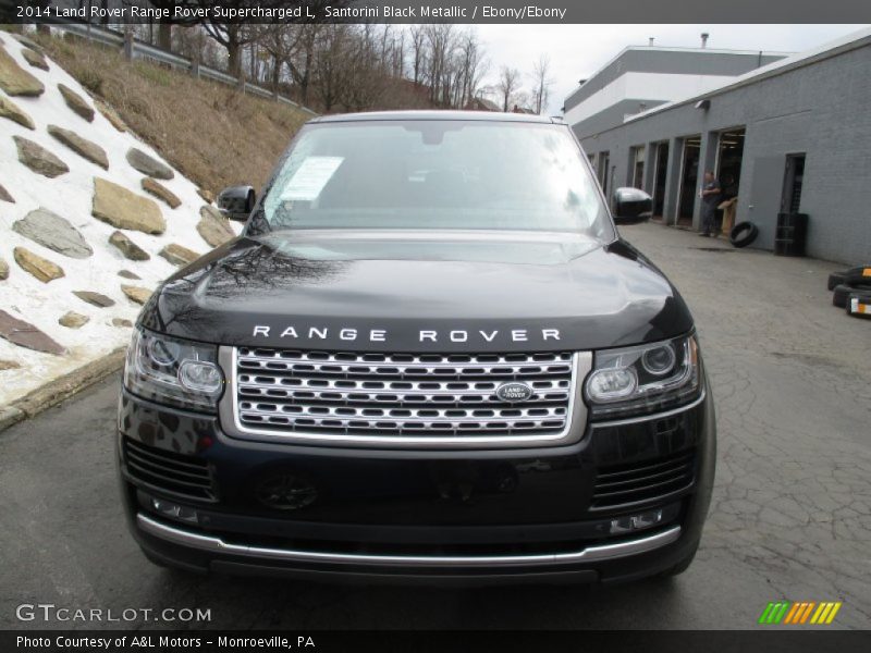 Santorini Black Metallic / Ebony/Ebony 2014 Land Rover Range Rover Supercharged L