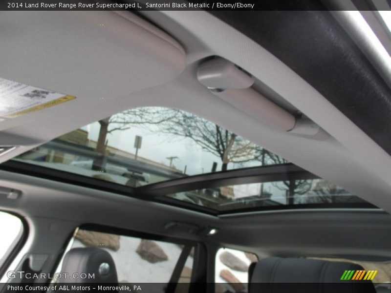 Santorini Black Metallic / Ebony/Ebony 2014 Land Rover Range Rover Supercharged L
