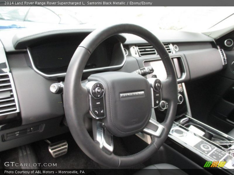 Santorini Black Metallic / Ebony/Ebony 2014 Land Rover Range Rover Supercharged L