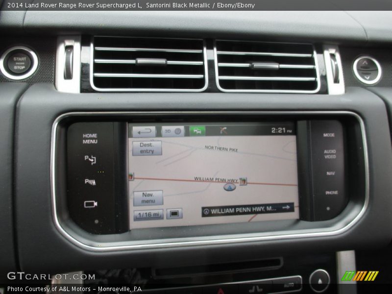 Santorini Black Metallic / Ebony/Ebony 2014 Land Rover Range Rover Supercharged L