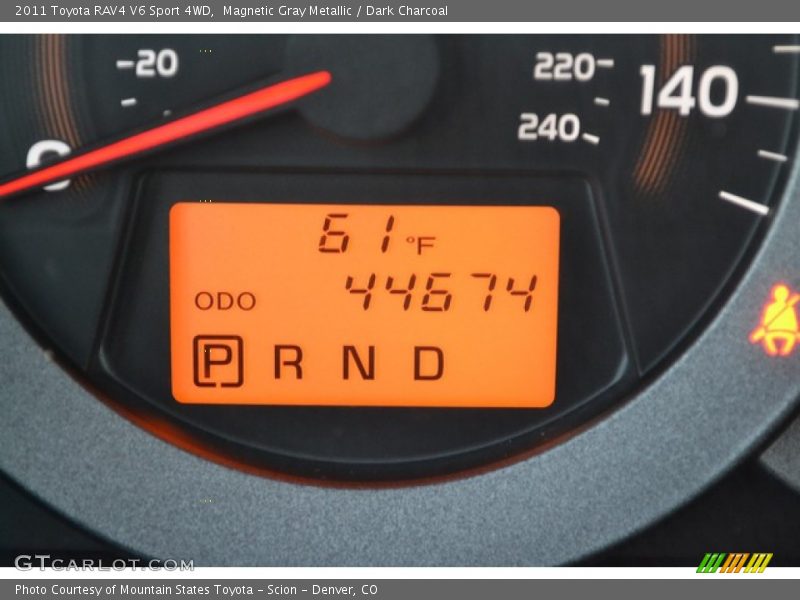 Magnetic Gray Metallic / Dark Charcoal 2011 Toyota RAV4 V6 Sport 4WD