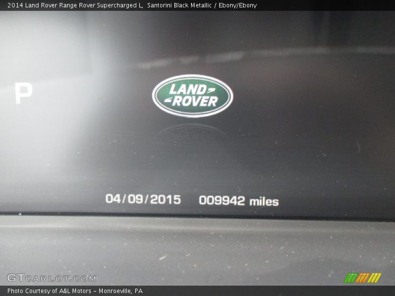 Santorini Black Metallic / Ebony/Ebony 2014 Land Rover Range Rover Supercharged L