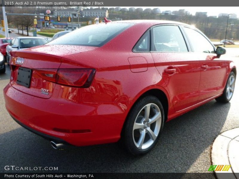 Brilliant Red / Black 2015 Audi A3 2.0 Premium quattro