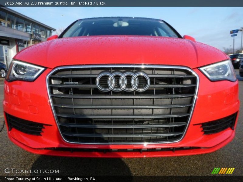Brilliant Red / Black 2015 Audi A3 2.0 Premium quattro