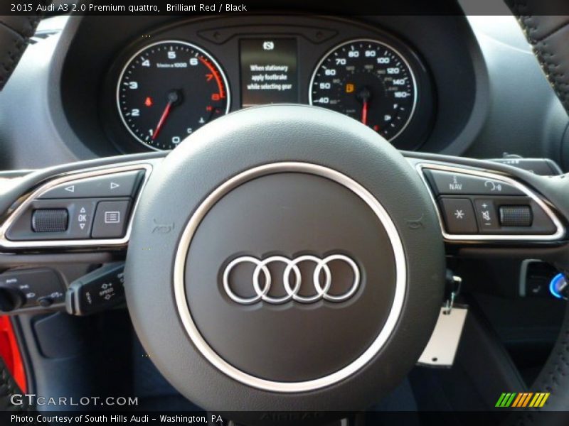 Brilliant Red / Black 2015 Audi A3 2.0 Premium quattro