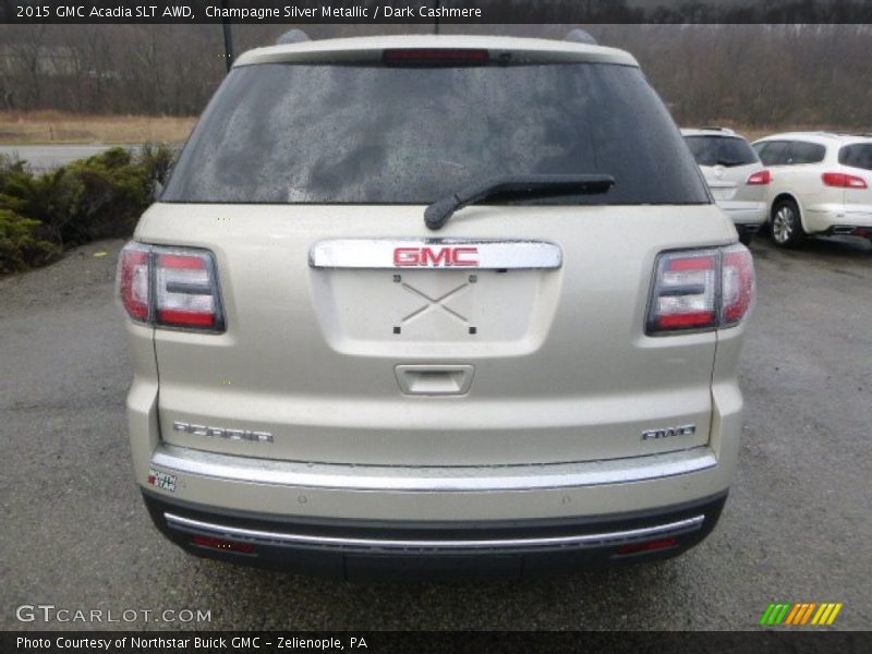 Champagne Silver Metallic / Dark Cashmere 2015 GMC Acadia SLT AWD