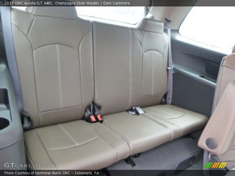 Champagne Silver Metallic / Dark Cashmere 2015 GMC Acadia SLT AWD