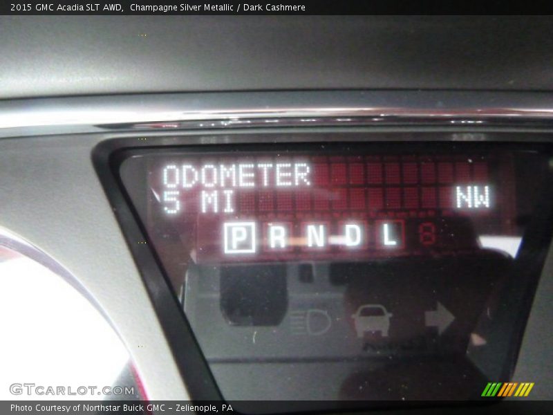 Champagne Silver Metallic / Dark Cashmere 2015 GMC Acadia SLT AWD