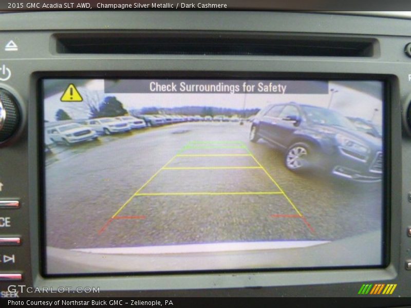 Champagne Silver Metallic / Dark Cashmere 2015 GMC Acadia SLT AWD