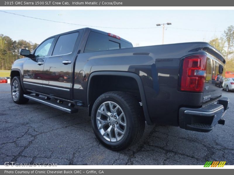 Iridium Metallic / Cocoa/Dune 2015 GMC Sierra 1500 SLT Crew Cab