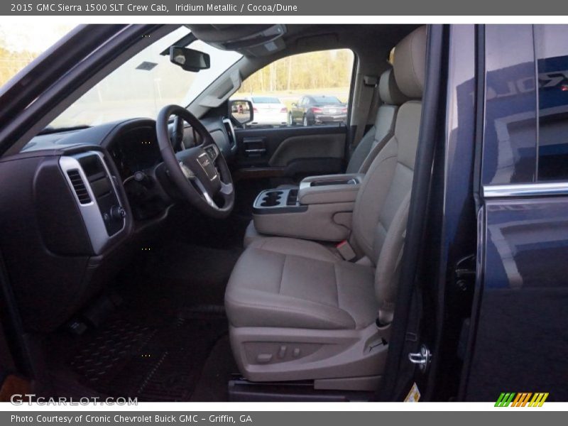Iridium Metallic / Cocoa/Dune 2015 GMC Sierra 1500 SLT Crew Cab