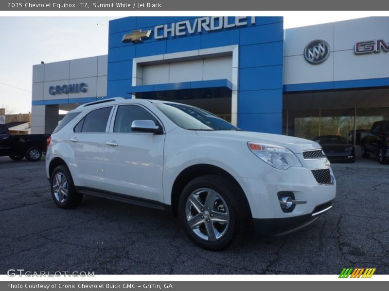 Summit White / Jet Black 2015 Chevrolet Equinox LTZ