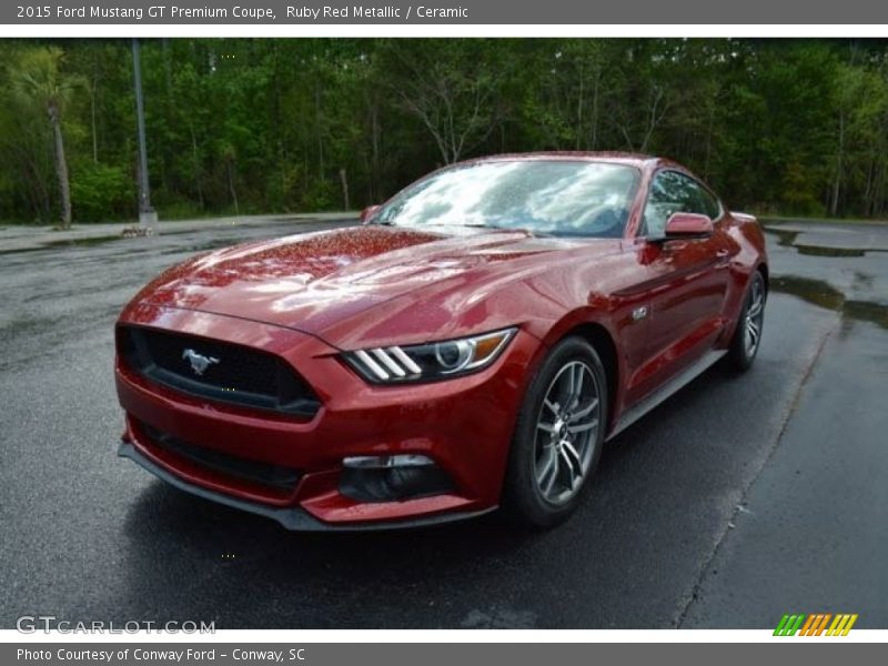 Ruby Red Metallic / Ceramic 2015 Ford Mustang GT Premium Coupe