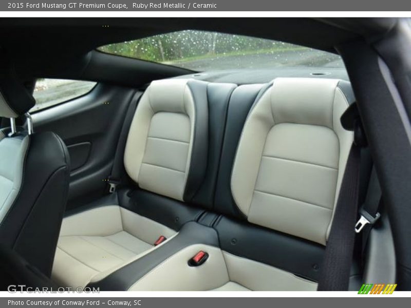 Rear Seat of 2015 Mustang GT Premium Coupe