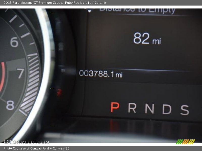 Ruby Red Metallic / Ceramic 2015 Ford Mustang GT Premium Coupe