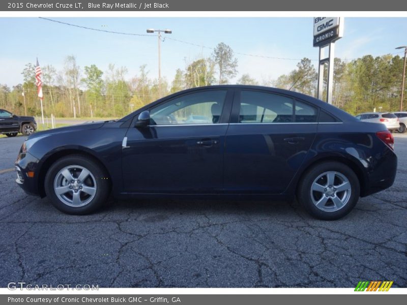 Blue Ray Metallic / Jet Black 2015 Chevrolet Cruze LT