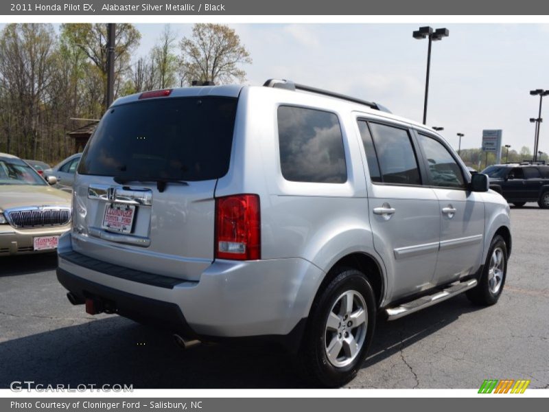 Alabaster Silver Metallic / Black 2011 Honda Pilot EX