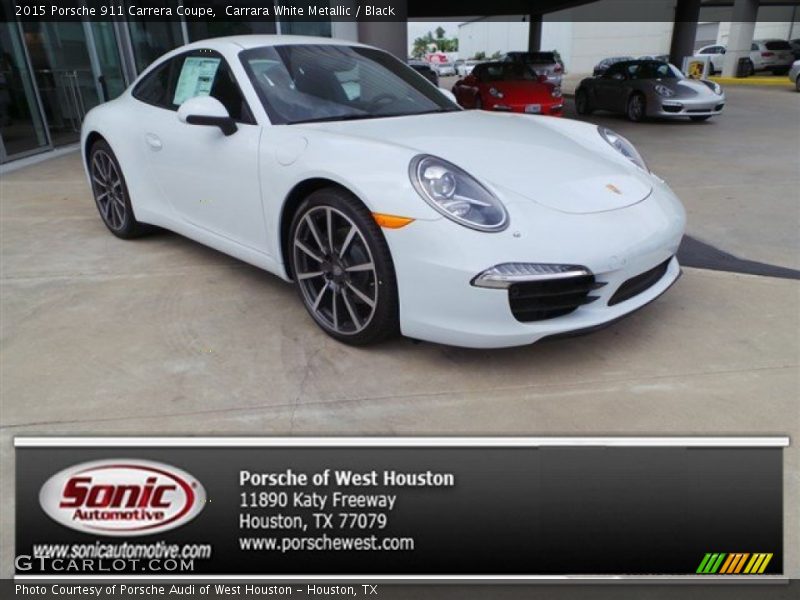 Carrara White Metallic / Black 2015 Porsche 911 Carrera Coupe