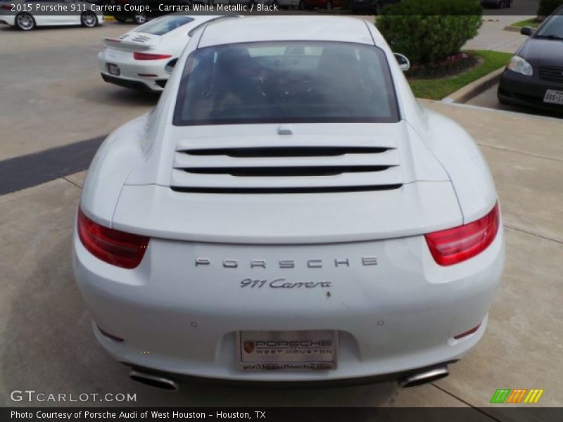 Carrara White Metallic / Black 2015 Porsche 911 Carrera Coupe