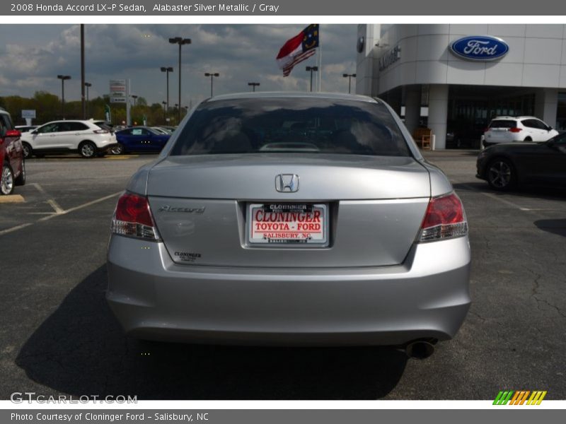 Alabaster Silver Metallic / Gray 2008 Honda Accord LX-P Sedan