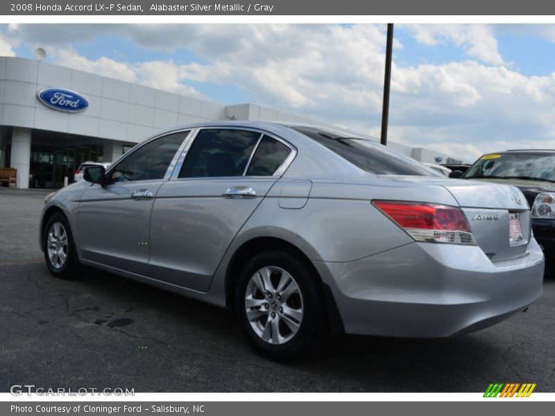 Alabaster Silver Metallic / Gray 2008 Honda Accord LX-P Sedan