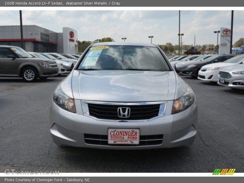 Alabaster Silver Metallic / Gray 2008 Honda Accord LX-P Sedan