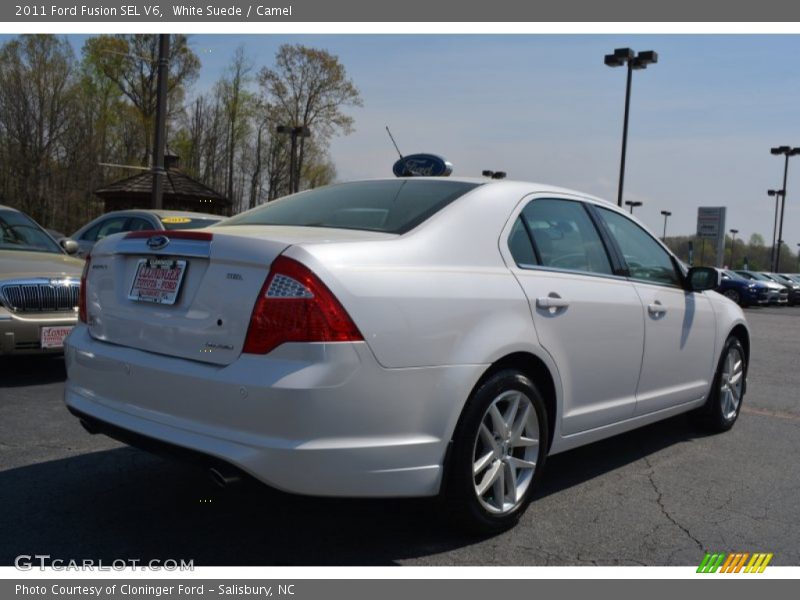 White Suede / Camel 2011 Ford Fusion SEL V6