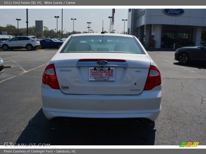 White Suede / Camel 2011 Ford Fusion SEL V6