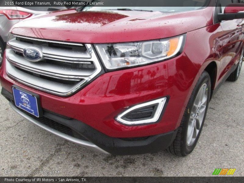 Ruby Red Metallic / Ceramic 2015 Ford Edge Titanium