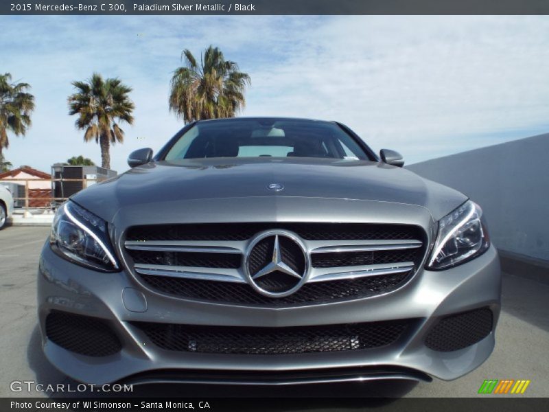 Paladium Silver Metallic / Black 2015 Mercedes-Benz C 300