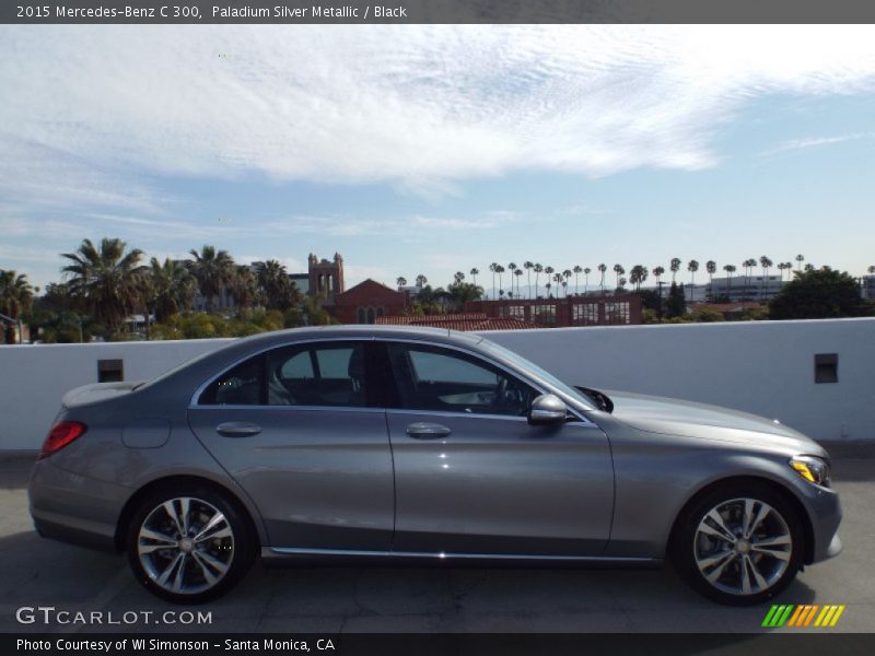 Paladium Silver Metallic / Black 2015 Mercedes-Benz C 300