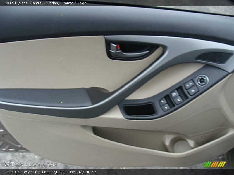 Bronze / Beige 2014 Hyundai Elantra SE Sedan