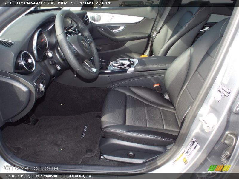 Paladium Silver Metallic / Black 2015 Mercedes-Benz C 300