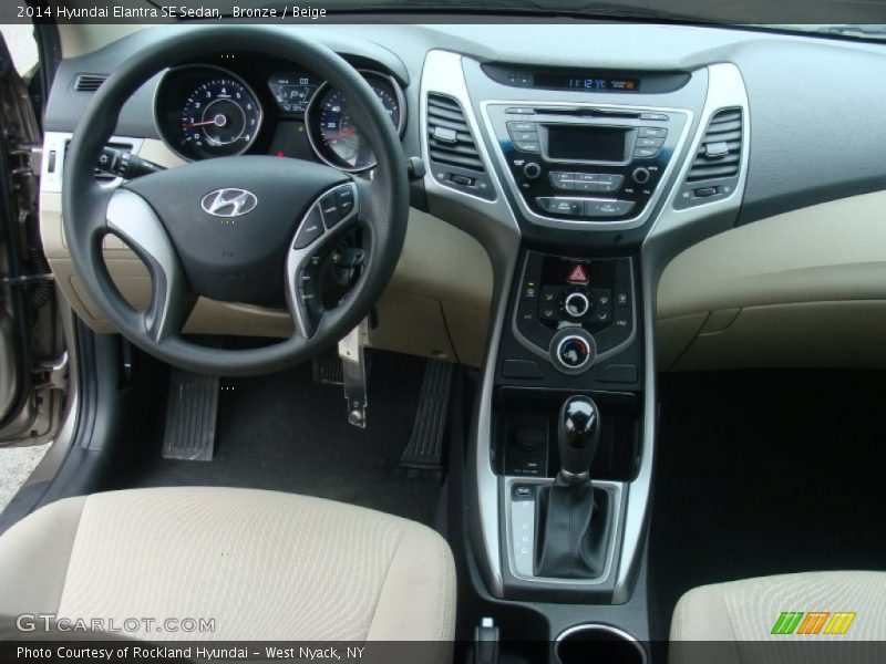 Bronze / Beige 2014 Hyundai Elantra SE Sedan