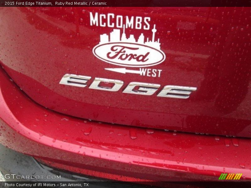 Ruby Red Metallic / Ceramic 2015 Ford Edge Titanium