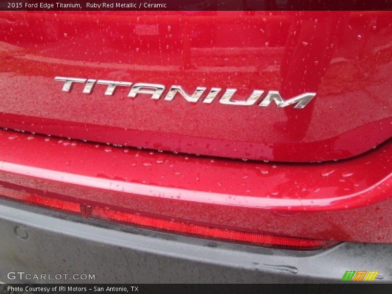 Ruby Red Metallic / Ceramic 2015 Ford Edge Titanium