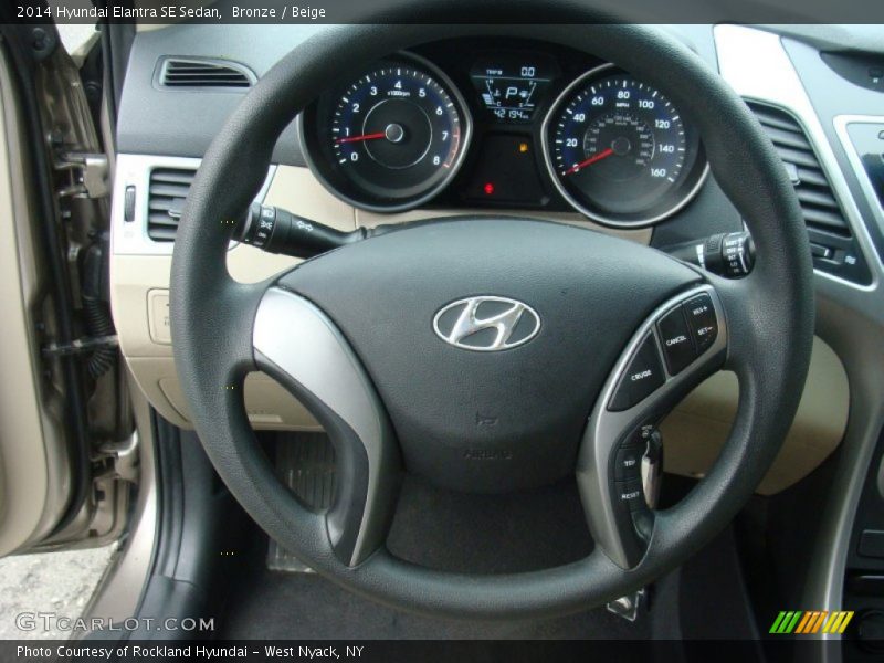 Bronze / Beige 2014 Hyundai Elantra SE Sedan
