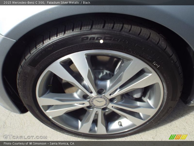 Paladium Silver Metallic / Black 2015 Mercedes-Benz C 300