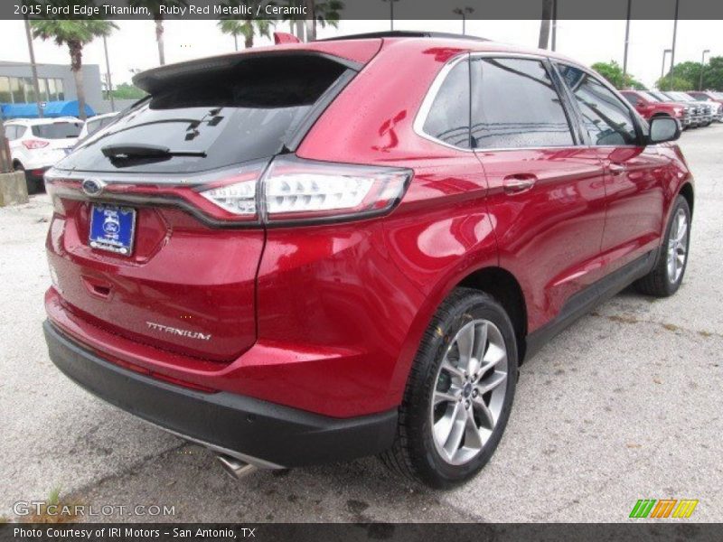 Ruby Red Metallic / Ceramic 2015 Ford Edge Titanium