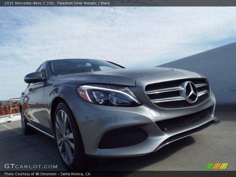 Paladium Silver Metallic / Black 2015 Mercedes-Benz C 300