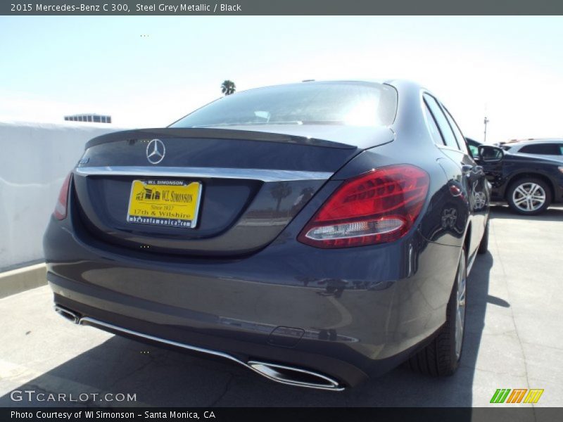 Steel Grey Metallic / Black 2015 Mercedes-Benz C 300
