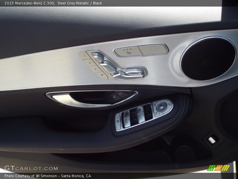 Steel Grey Metallic / Black 2015 Mercedes-Benz C 300