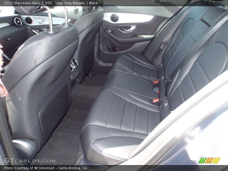 Steel Grey Metallic / Black 2015 Mercedes-Benz C 300
