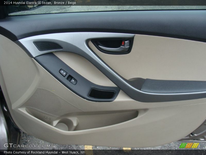 Bronze / Beige 2014 Hyundai Elantra SE Sedan
